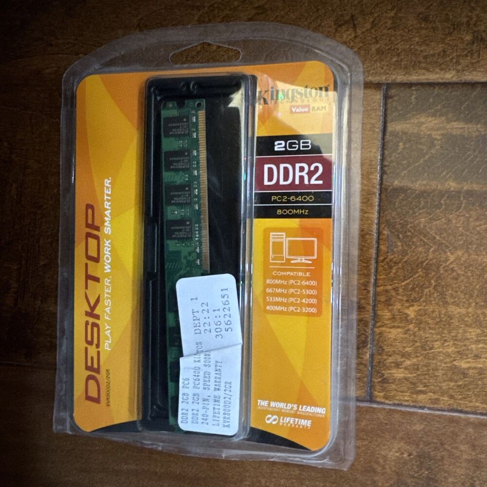 Kingston KVR667D2D8P5/2G 2GB (1x 2GB) DDR2 ECC RAM PC2-5300 667MHz Server Memory